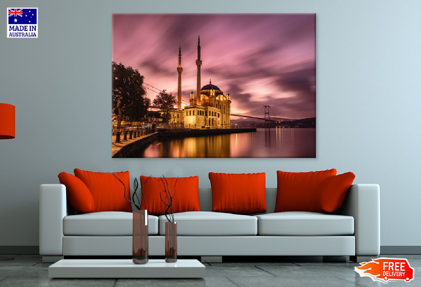 Ortakoy Mosque & Bosphorus Bridge Photograph Print 100% Australian Made