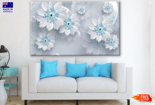 Floral 3D Art Print 100% Australian Made