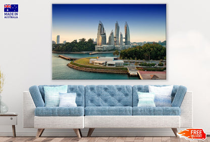 Fortress Singapore Cityscape View Photograph Print 100% Australian Made