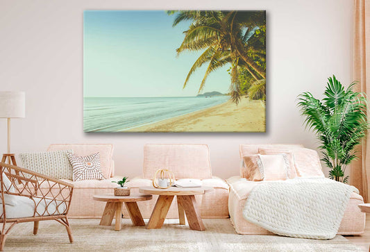 Bella Home Palm Trees Near Chao Lao Beach Print Canvas Ready to hang