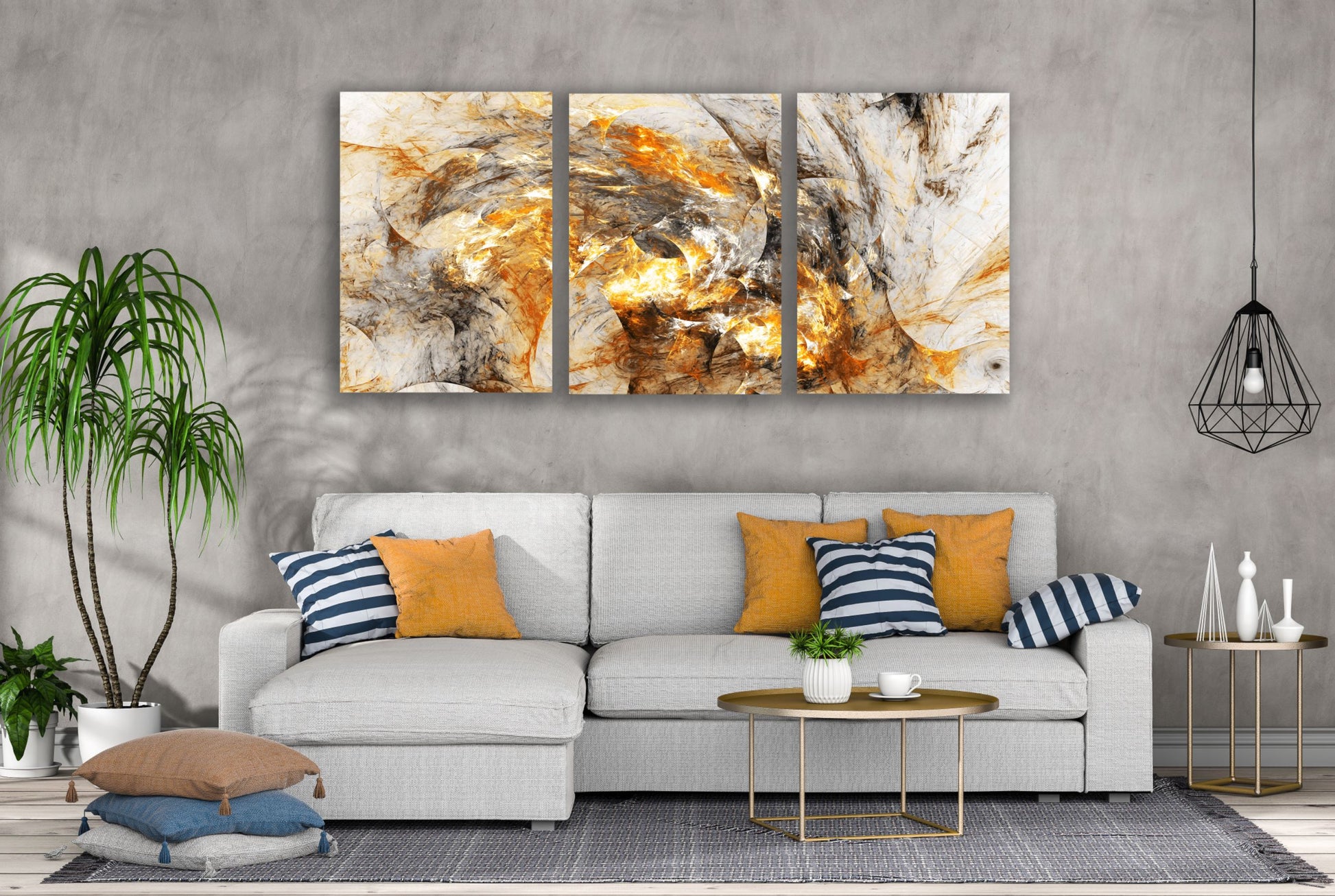 3 Set of Colorful Abstract Design High Quality Print 100% Australian Made Wall Canvas Ready to Hang