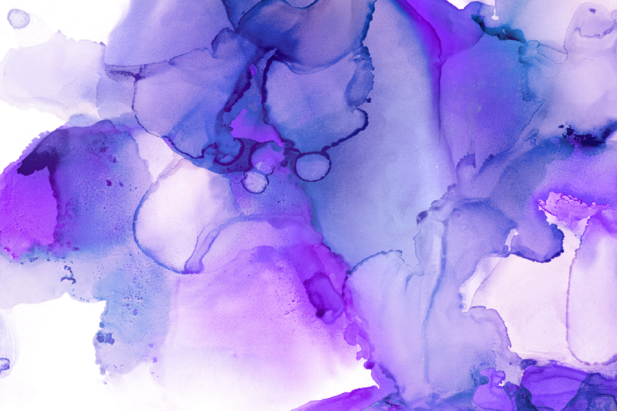 Purple & White Abstract Design Print 100% Australian Made