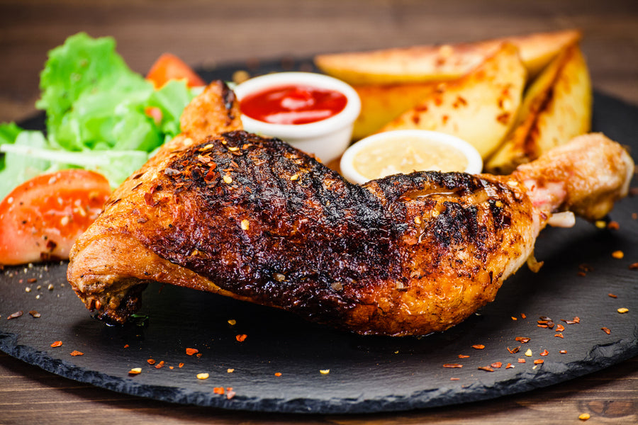 Chicken BBQ Closeup Photograph Print 100% Australian Made