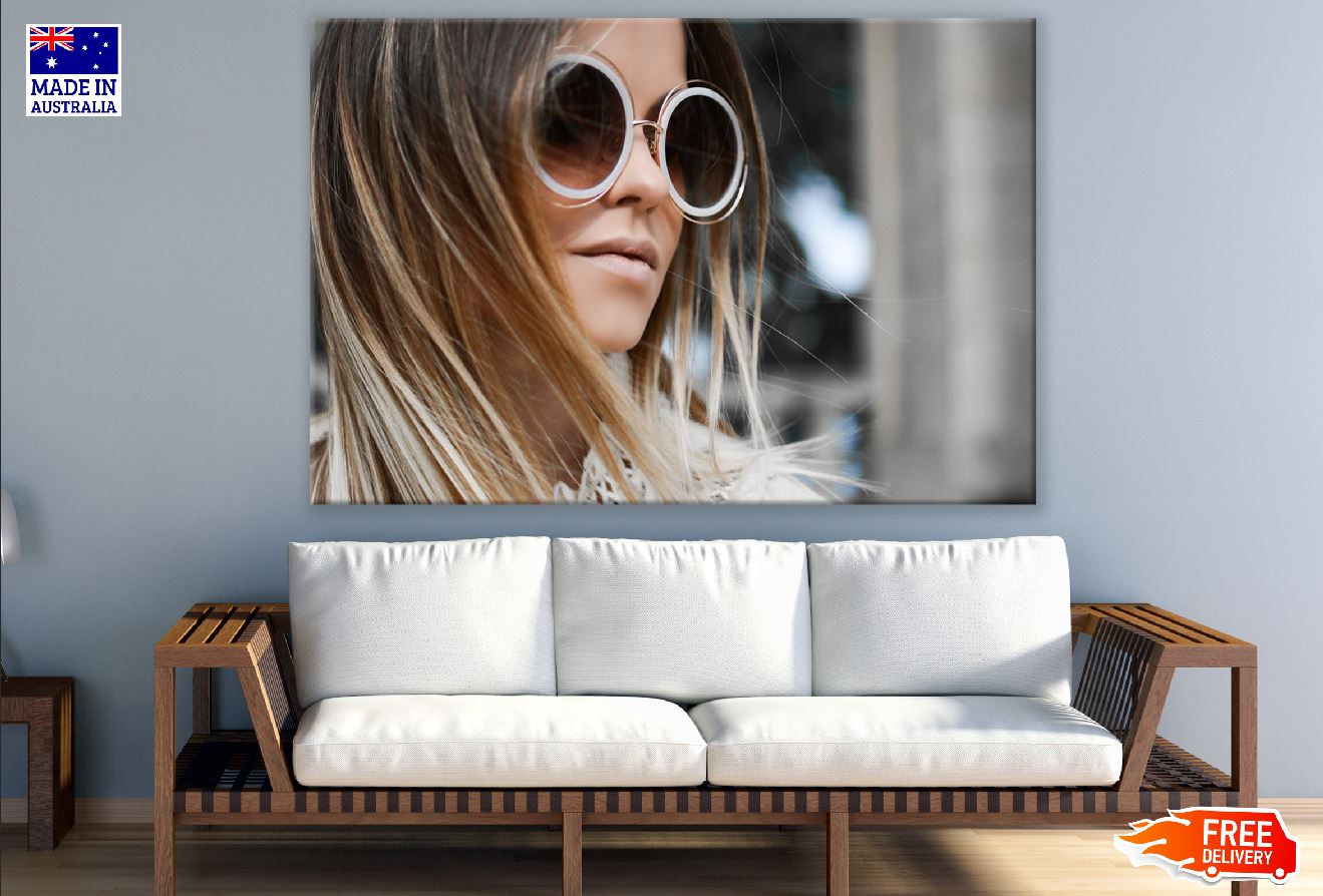 Girl wit Winter Sunglasses Closeup Photograph Print 100% Australian Made