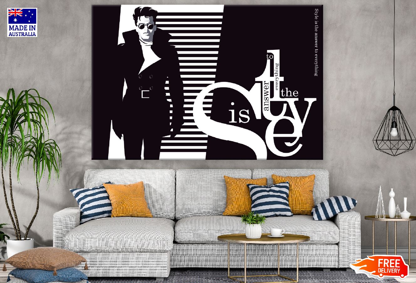 Fashion Girl with Quote Illustration Print 100% Australian Made