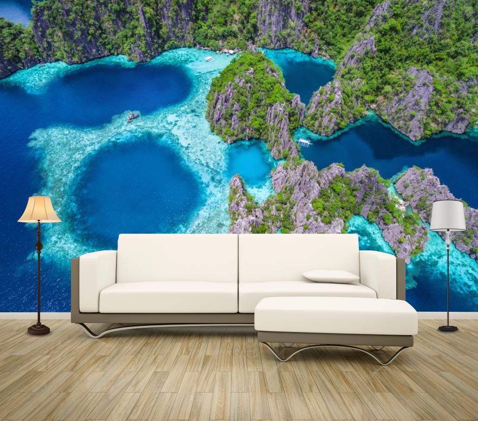 Wallpaper Murals Peel and Stick Removable Island Sky View High Quality