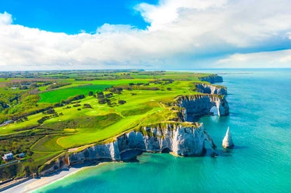 Bella Home Cliffs Etretat Sea Coastal France Print Canvas Ready to hang