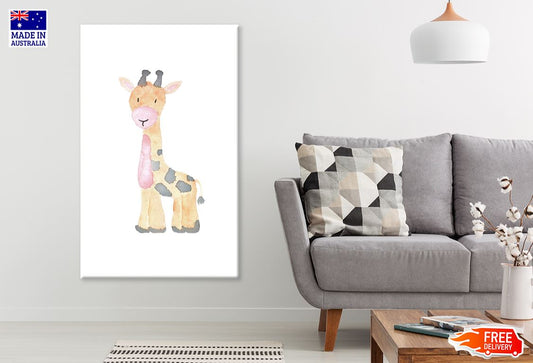 Giraffe Watercolor Painting Nursery & Kids Print 100% Australian Made