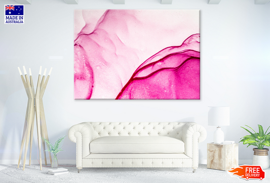 Pink & White Abstract Design Print 100% Australian Made