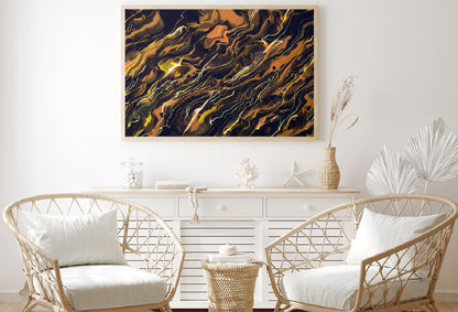 Dark Brown Black Abstract Acrylic Design Home Decor Premium Quality Poster Print Choose Your Sizes