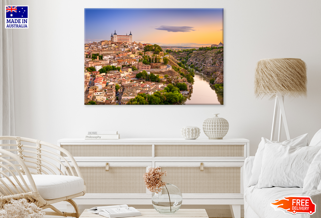 Toledo Spain Town Skyline View Photograph Home Decor Premium Quality Poster Print Choose Your Sizes