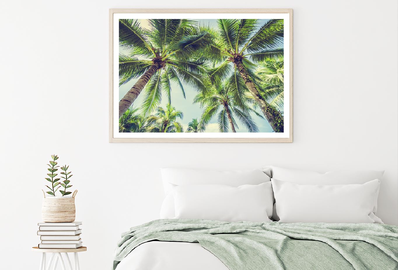 Coconut Palm Trees Below View Photograph Home Decor Premium Quality Poster Print Choose Your Sizes