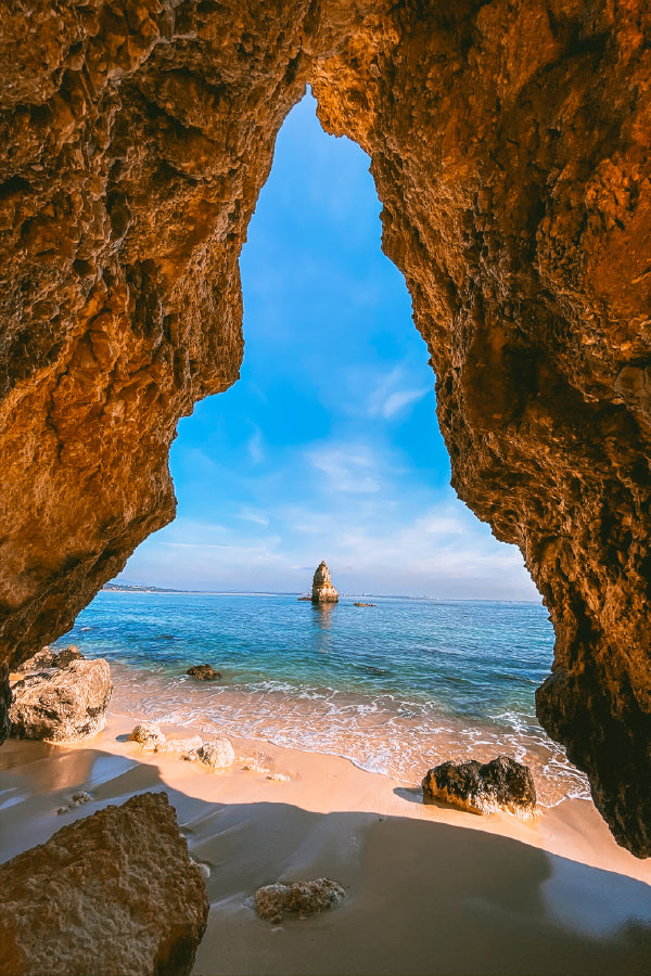 Algarve Coast & Beach View Photograph Portugal Print 100% Australian Made