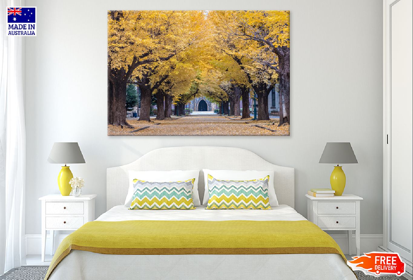 University of Tokyo Autumn Trees Photograph Print 100% Australian Made