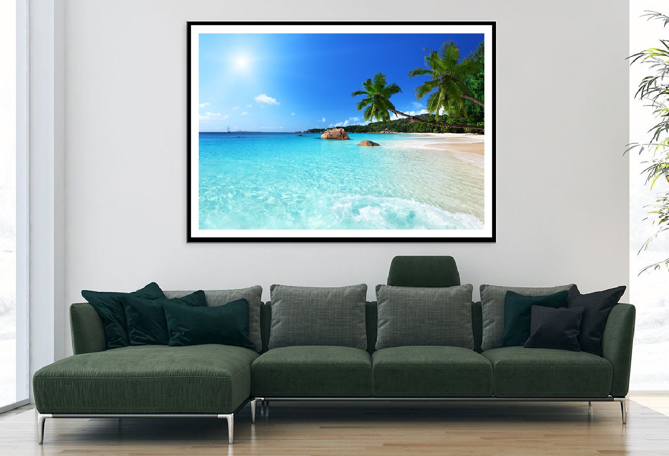 Anse Lazio Beach Praslin Island Photograph Home Decor Premium Quality Poster Print Choose Your Sizes