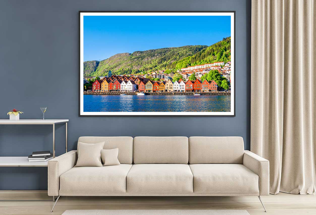 Lake View Photograph Bergen Norwa Home Decor Premium Quality Poster Print Choose Your Sizes