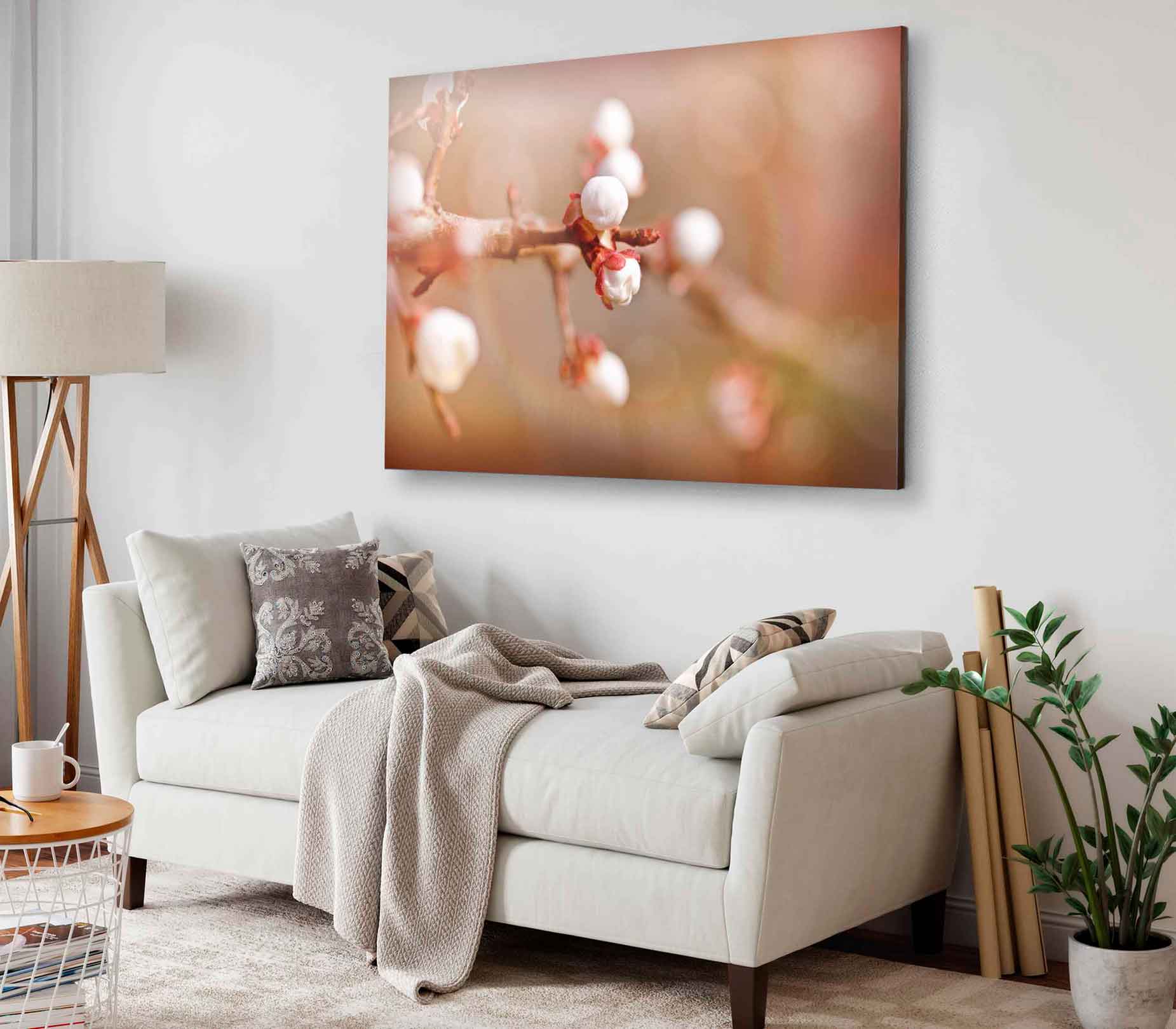 Bella Home Budding Buds In Early Spring Print Canvas Ready to hang