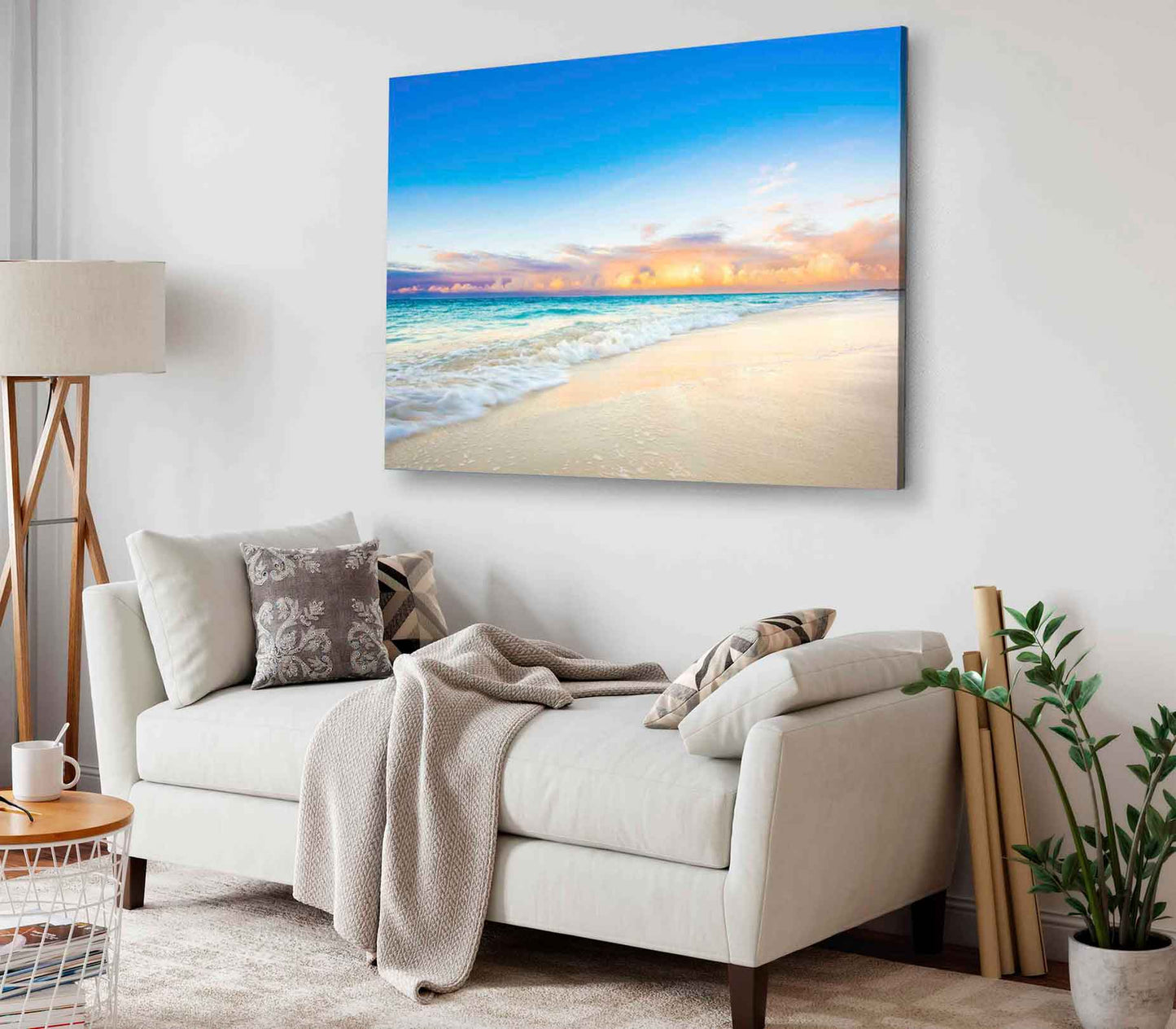 Bella Home Caribbean Sea With Sky View Print Canvas Ready to hang