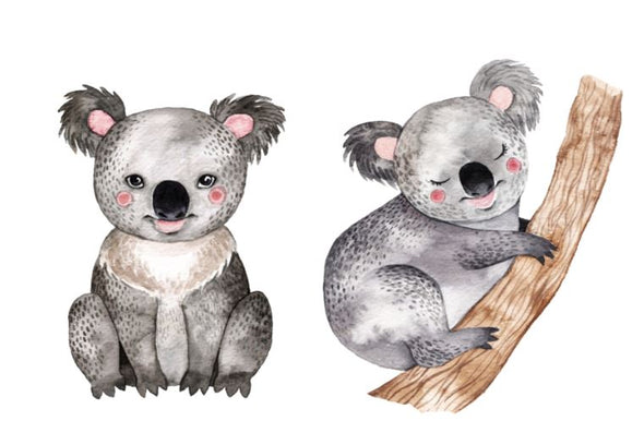 Watercolour Koal Kids Art Print 100% Australian Made