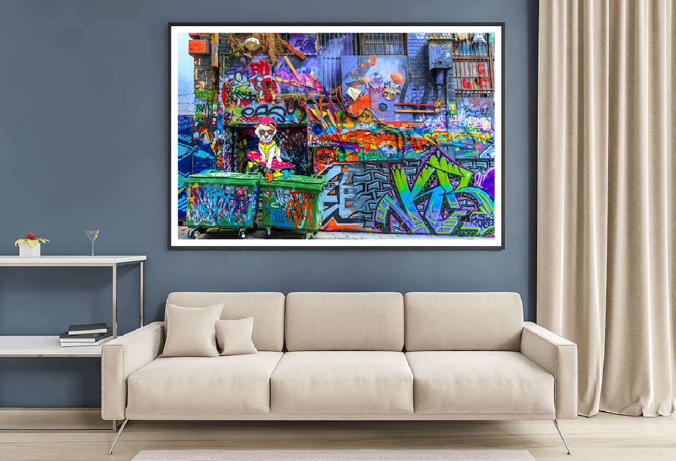 Graffiti Street Wall Art Design Photograph Home Decor Premium Quality Poster Print Choose Your Sizes