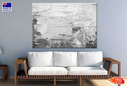 B&W Abstract Oil Painting Design Print 100% Australian Made