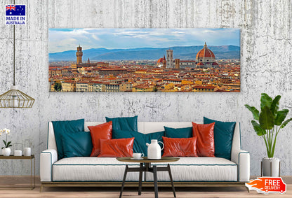 Panoramic Canvas Florence View Photograph Italy High Quality 100% Australian Made Wall Canvas Print Ready to Hang