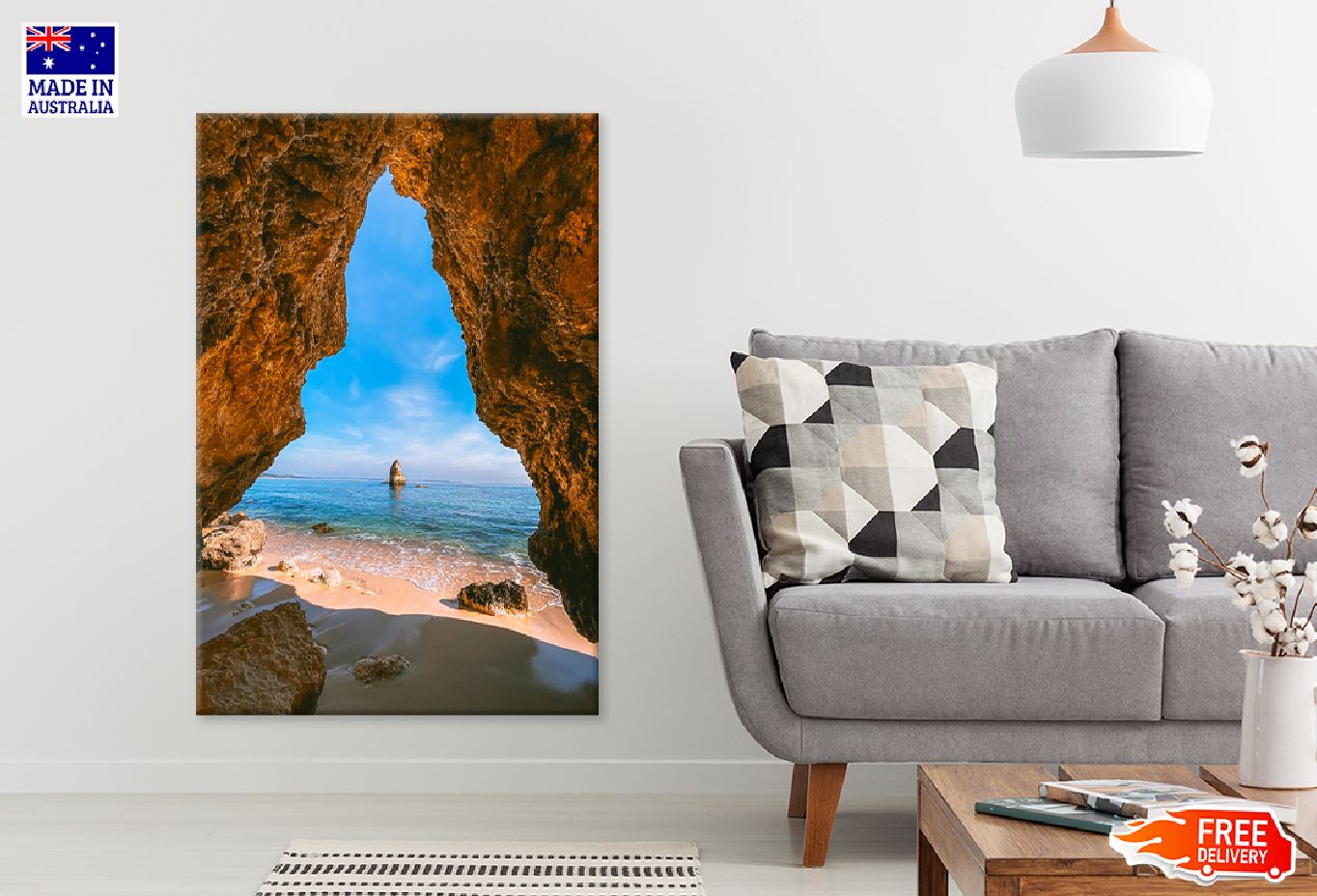 Algarve Coast & Beach View Photograph Portugal Print 100% Australian Made