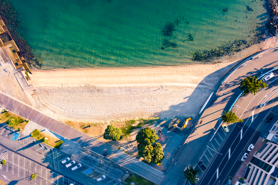 Aerial View of Tropical Beach Photograph Print 100% Australian Made