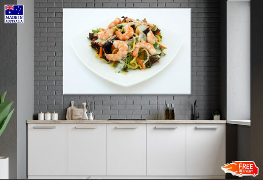 Healthy Noodle and Prawn Photograph Print 100% Australian Made