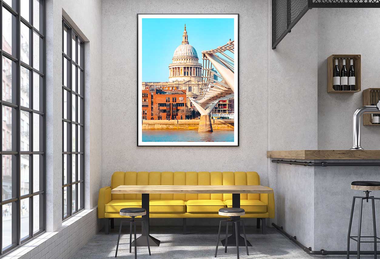 St. Pauls Cathedral at Dusk View Photograph Home Decor Premium Quality Poster Print Choose Your Sizes