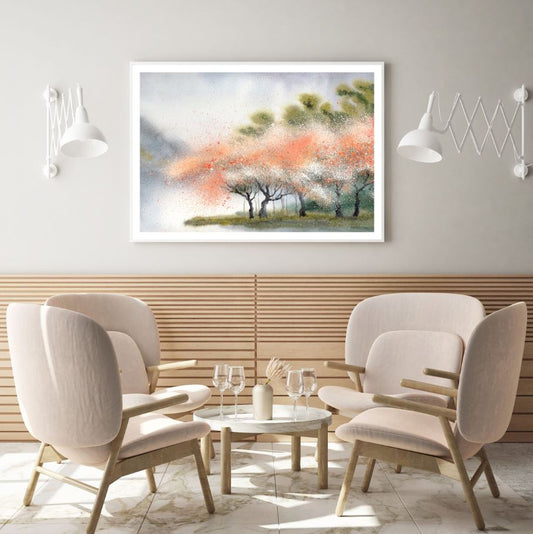 Forest Watercolor Painting Home Decor Premium Quality Poster Print Choose Your Sizes