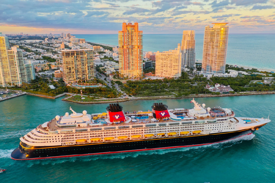 Disney Magic Ship Miami City View Photograph Print 100% Australian Made