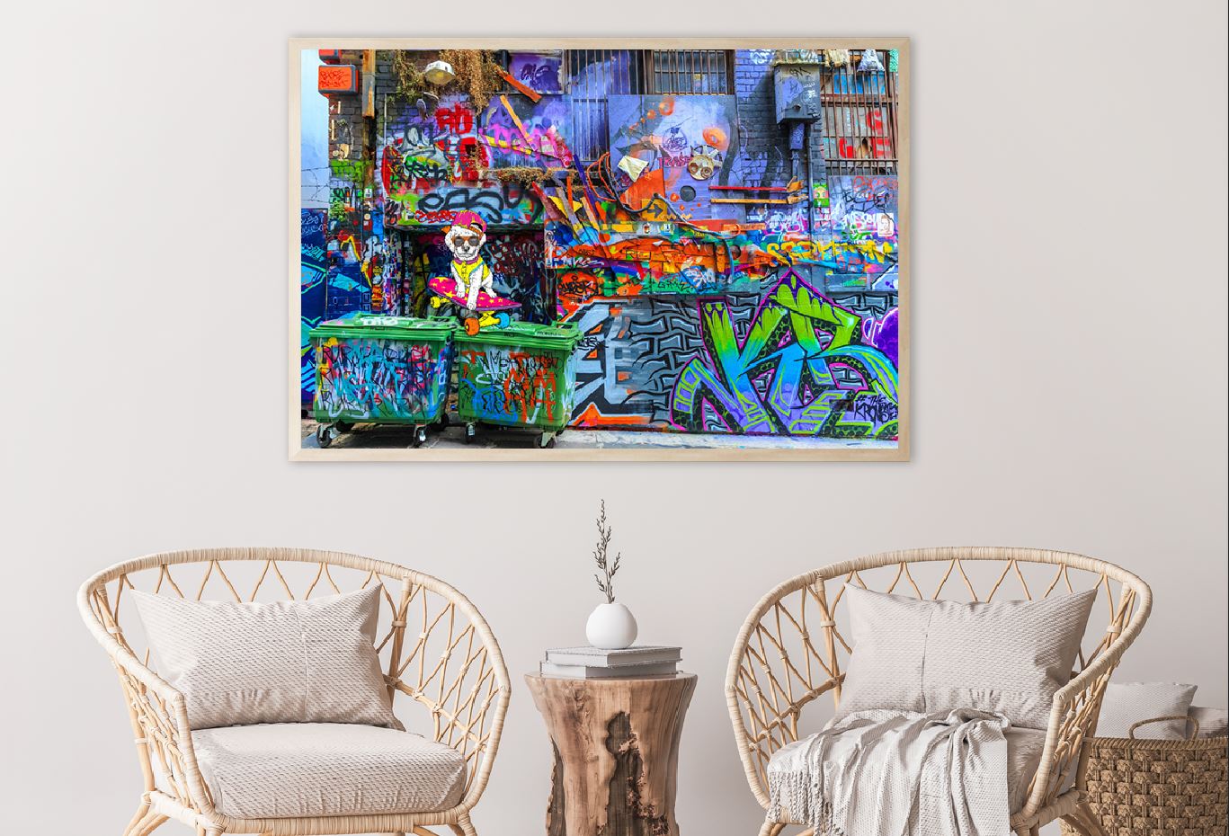 Graffiti Street Wall Art Design Photograph Home Decor Premium Quality Poster Print Choose Your Sizes