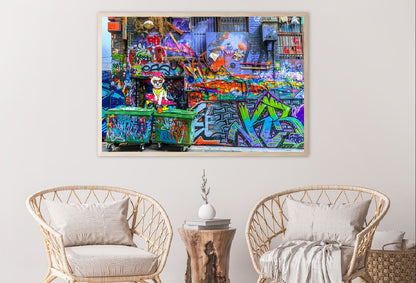 Graffiti Street Wall Art Design Photograph Home Decor Premium Quality Poster Print Choose Your Sizes