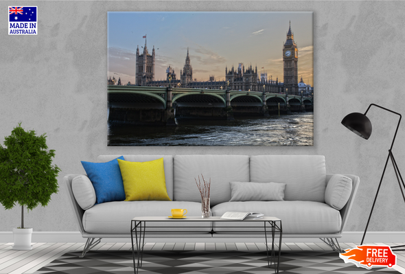 London Bridge & Big Ben Clock Tower Photograph Print 100% Australian Made