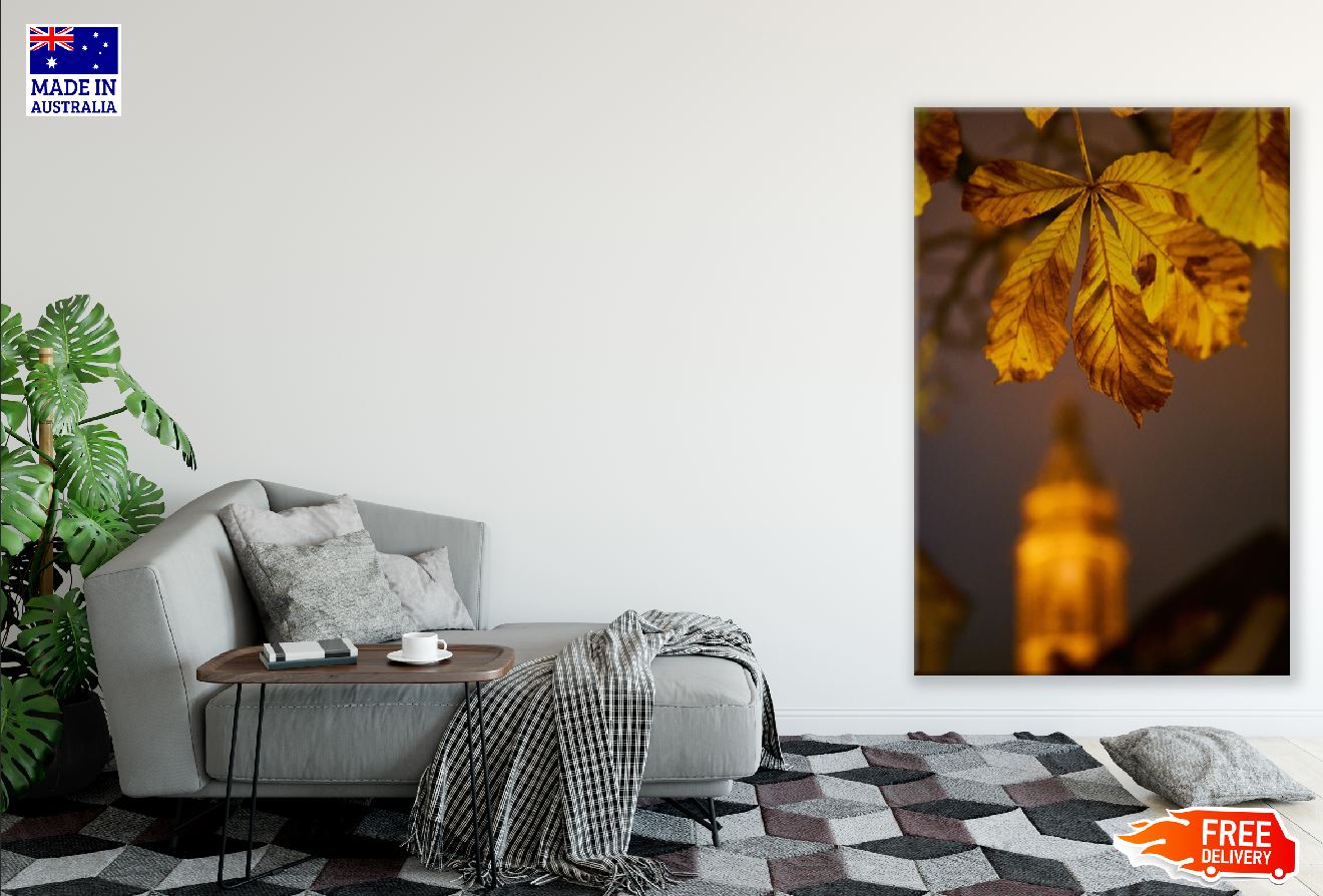 Yellow Autumn Leaf Photograph Print 100% Australian Made