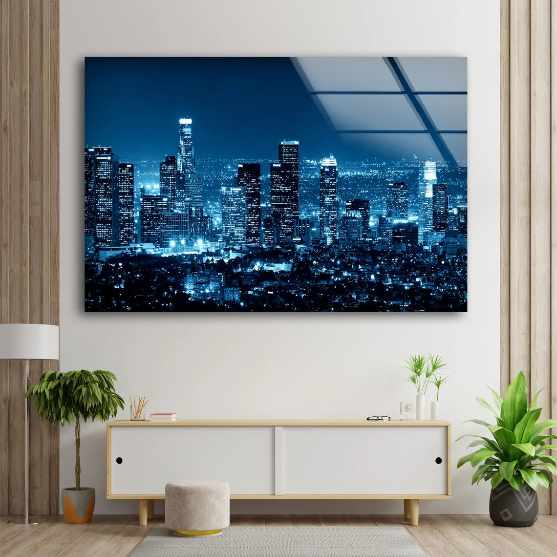 City Night View Photograph Acrylic Glass Print Tempered Glass Wall Art 100% Made in Australia Ready to Hang