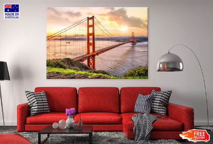 Golden Gate Bridge Sunrise View Photograph Print 100% Australian Made