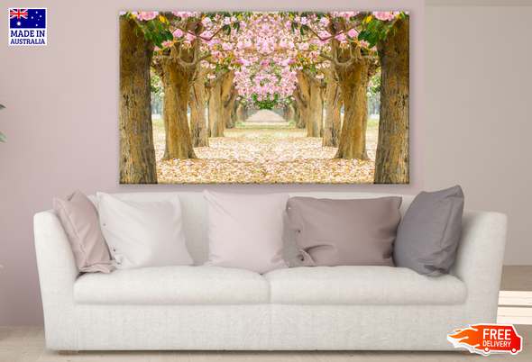 Floral Road with Trees Print 100% Australian Made