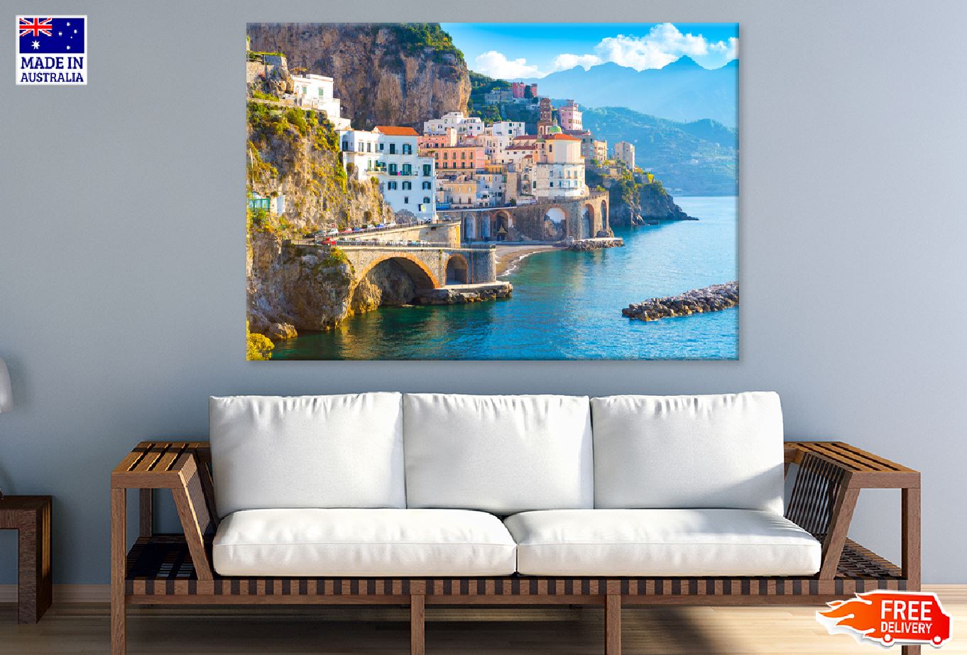 Amalfi Coast View Phtograph Italy Photograph Print 100% Australian Made