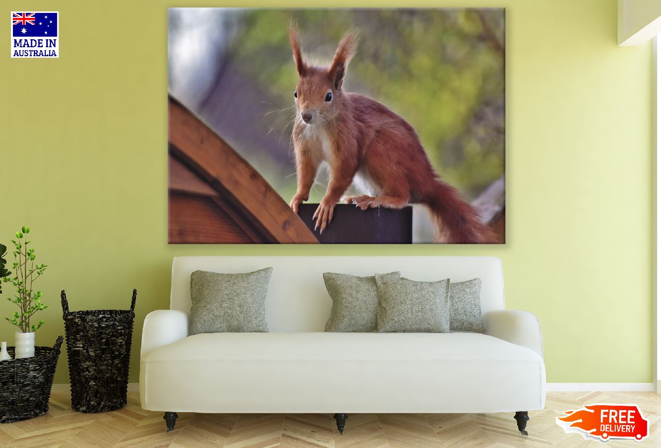 Red Squirrel Closeup Photograph Print 100% Australian Made