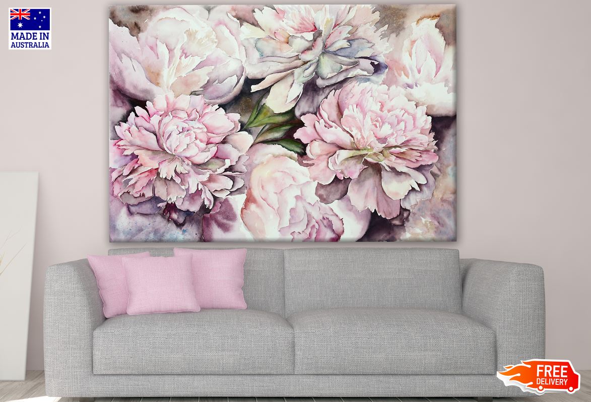 Pink Flowers Closeup Photograph Print 100% Australian Made