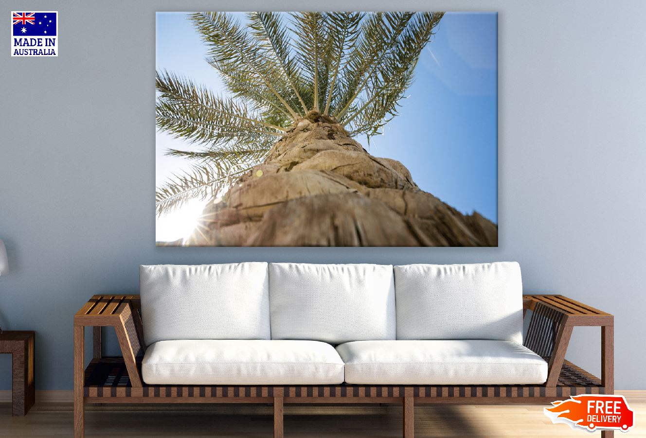 Date Tree Closeup Sunlight Photograph Print 100% Australian Made