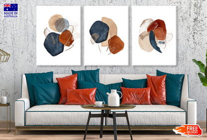 3 Set of Abstract Design High Quality print 100% Australian made wall Canvas ready to hang