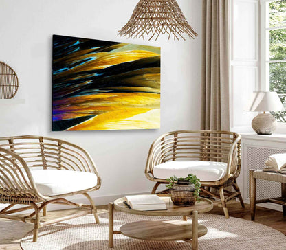 Bella Home Micro Crystals in Polarized Light Print Canvas Ready to hang