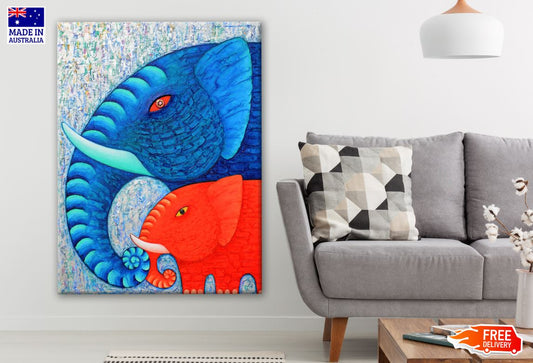 Elephant Abstract Art Print 100% Australian Made