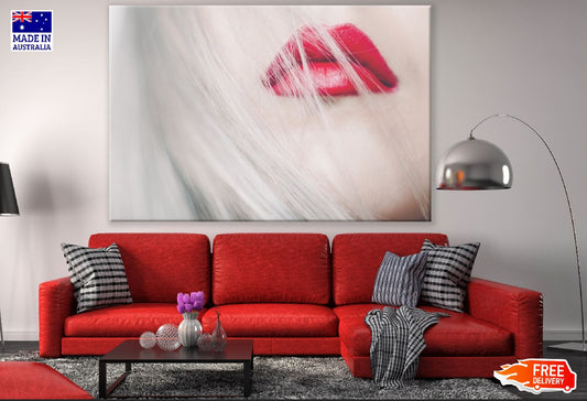 Red Lips Closeup Photograph Print 100% Australian Made