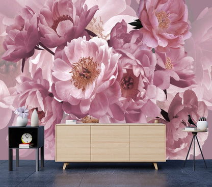 Wallpaper Murals Peel and Stick Removable Floral Design High Quality