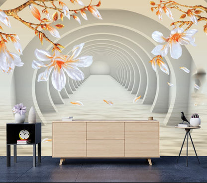 Wallpaper Murals Peel and Stick Removable Floral Design High Quality