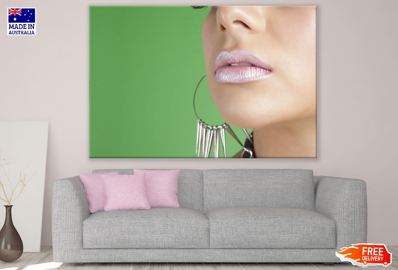 Woman with Pale Lips Makeup Photograph Print 100% Australian Made